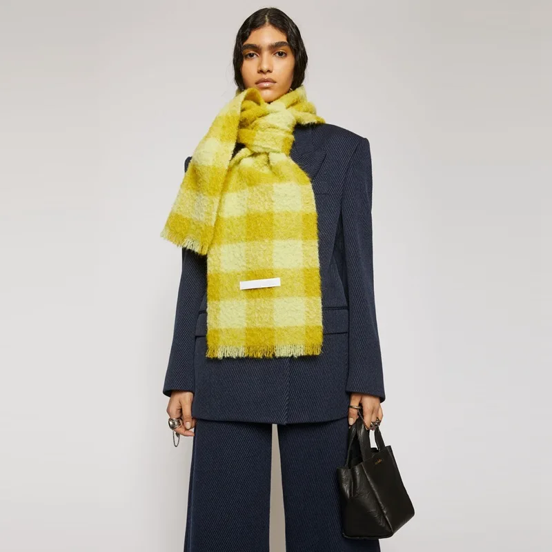 New 2021 AC studios men and women winter scarf Shawl Shawl warm shawl women cashmere blanket cashmere scarf neck scarf