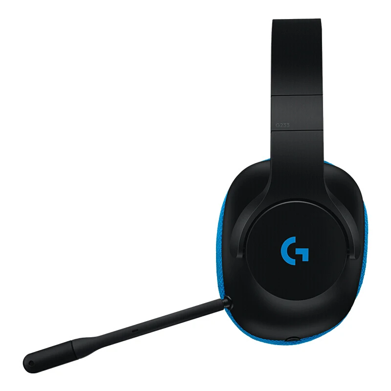 Оригинальная игровая гарнитура Logitech G233 проводное управление наушники для ПК PS4