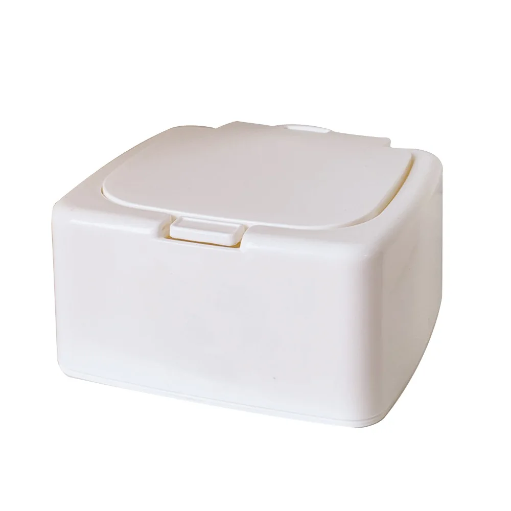 W&G Desktop storage box cotton swab box with cover dustproof pop