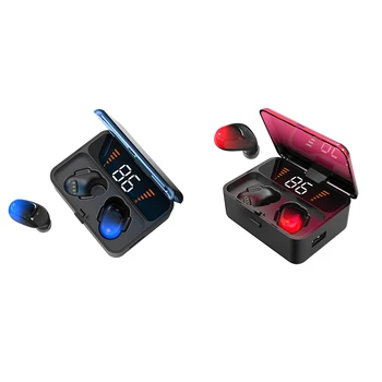 

ES01 TWS Bluetooth Earphone V5.0 Press Wireless Earbuds 9D Stereo Sport Waterproof Headset Handsfree LED Power Display