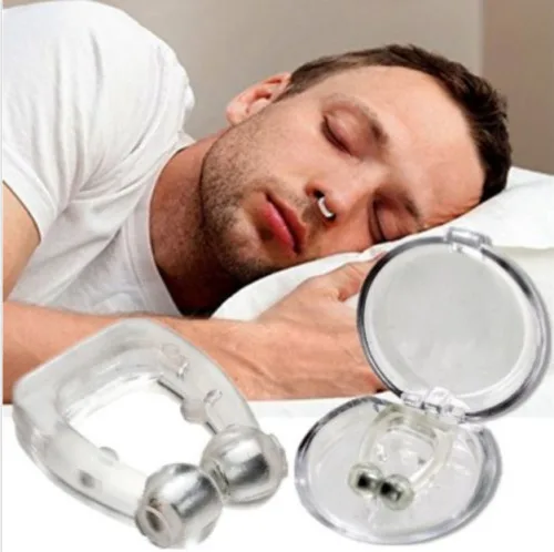 2019 Brand New Style Unisex Silicone Magnetic Clipple Anti Snore Stop Snoring Nose Clip Sleeping Aid