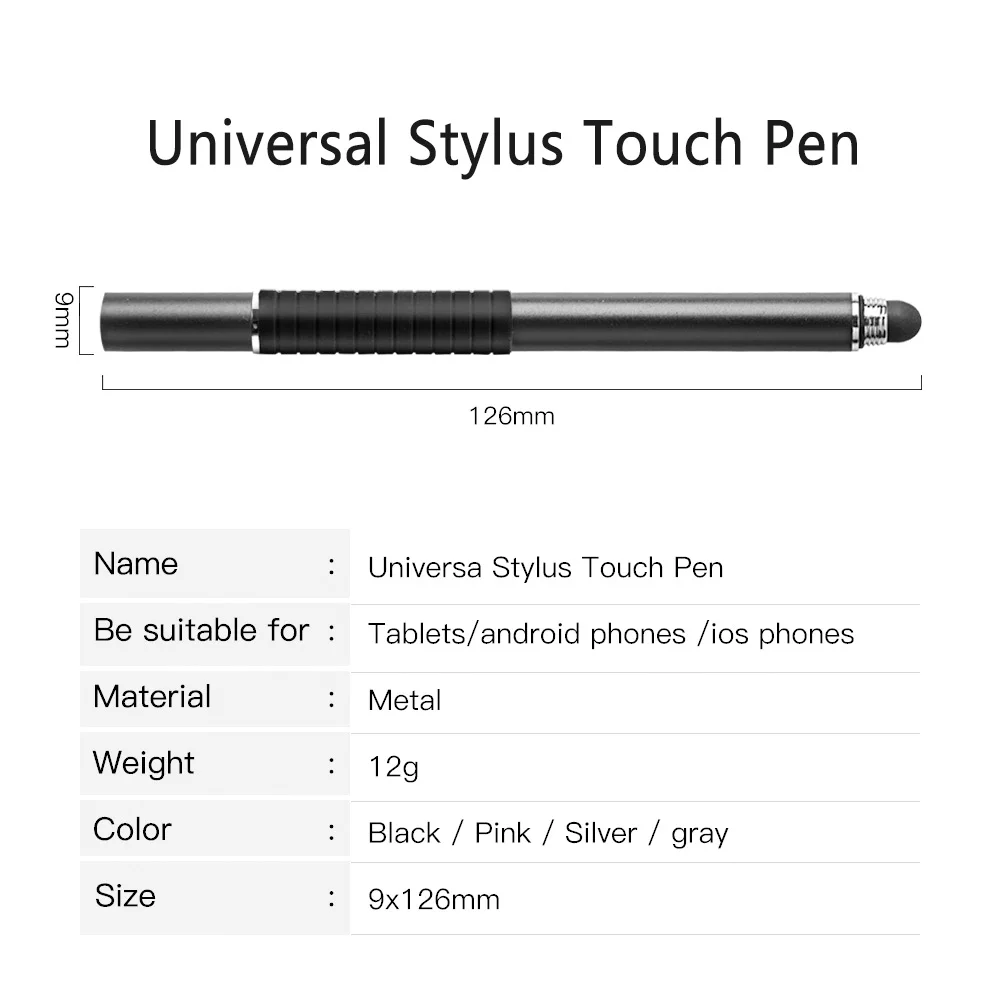 Universal 2 in 1 Stylus Pen Drawing Tablet Capacitive Screen Caneta Touch Pen for Mobile Android Phone Smart Pencil Accessories
