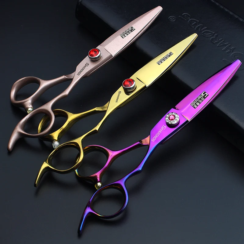 

Barber Shop Hair Stylist Dedicated 6 inch Willow Leaf Slippery Scissors Thinning Seamless Scissors Combined Scissors Set
