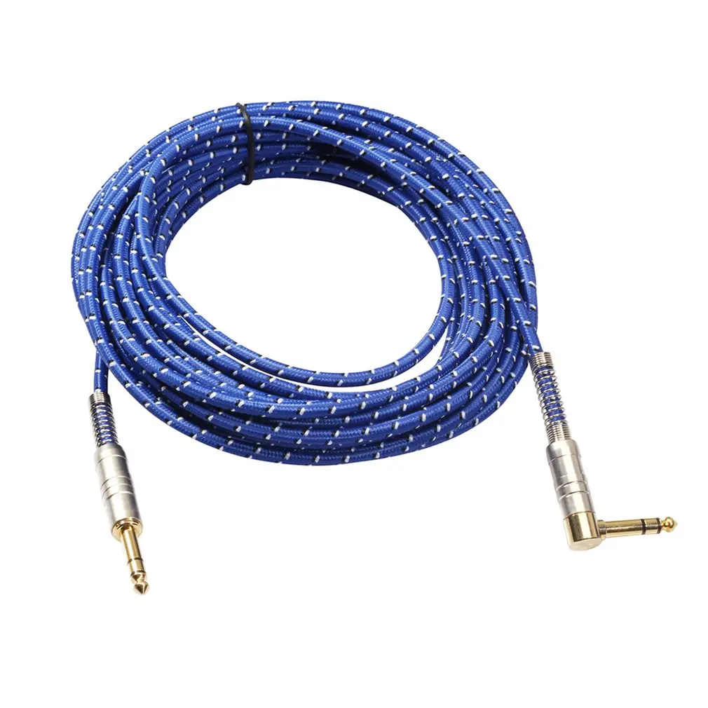 

20m Guitar Cable Professional Stereo Electric Guitar Audio Cable Blue Transmission Speed Support Multi-Device Data Transmission