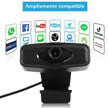 

HD 720P Web Camera Set with External Microphone USB Driver Free Webcam Household Computer Accessories for Computer