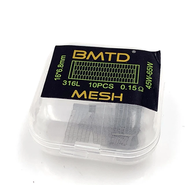 10pcs/box Kylin M Mesh Coil PreBuilt Coils KA1 SS316 NI80 Mesh Style Coil Wire For Kylin M RTA Wotofo Profile RDA 316L 0.15ohm
