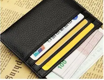 

2019 new fashion real leather card holder zippy wallet free shipping