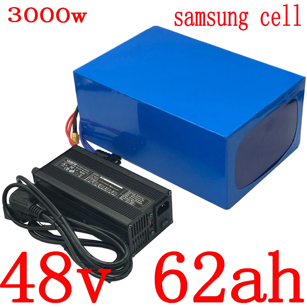 e-bike battery 48v 2000w 1000w 60ah 50ah 40ah 30ah lithium samsung cell electric bicycle | Спорт и развлечения
