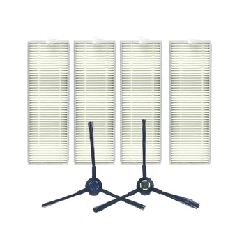 

1 Set Robot Vacuum Cleaner Parts Side Brushes+Filter Net+Cleaning Brush for Chuwi Ilife A7 A9 Robotic Sweeping Robot Accessories