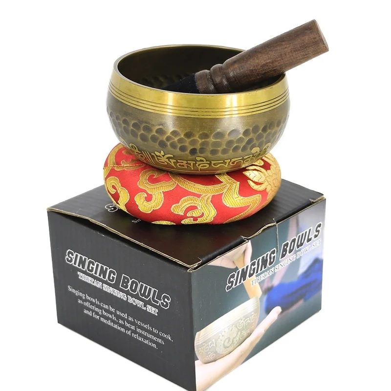 

Gandhanra 3.75" Tibetan Singing Bowl with Buddhism Mantra For Sound Healing, Meditation,Yoga, Relaxation and Chakra Balancing