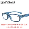 Reading Glasses Men Women Rectangle Durable Frame Readers Flexible Spring Hinge Clear View Magnification Strength +0.5 to +5.0 2