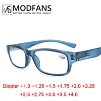 Reading Glasses Men Women Rectangle Durable Frame Readers Flexible Spring Hinge Clear View Magnification Strength +0.5 to +5.0 2