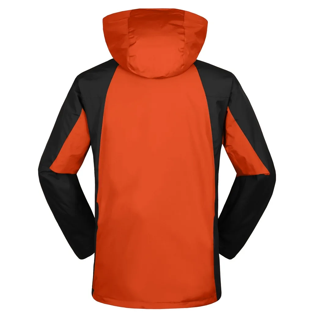 Men Winter Hooded Softshell Windproof Waterproof Soft Coat Shell Jackets Male Outdoor Warm Windbreaker For
