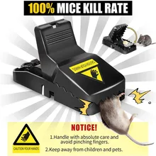 

8Pcs Mousetrap Reusable Rat Catching Small Mice Mouse Traps Rat Plastic Bait Snap Spring Rodent Catcher Pest Killer Control Tool