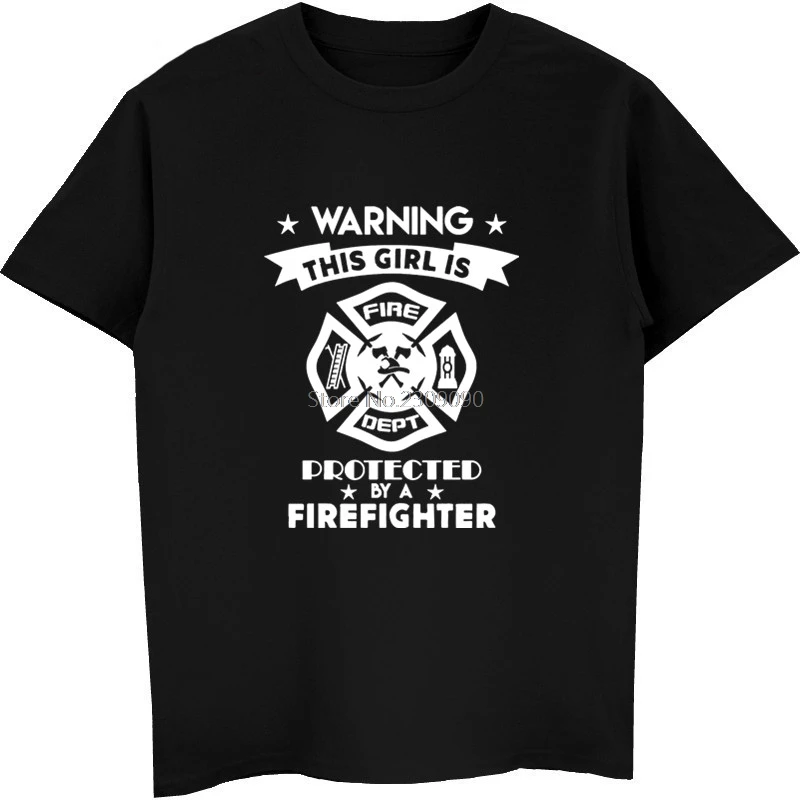 

This Girl Firefighter T-shirt Summer Men Women Cotton Short Sleeve T Shirt Fashion Hip Hop Tees Tops Harajuku Streetwear
