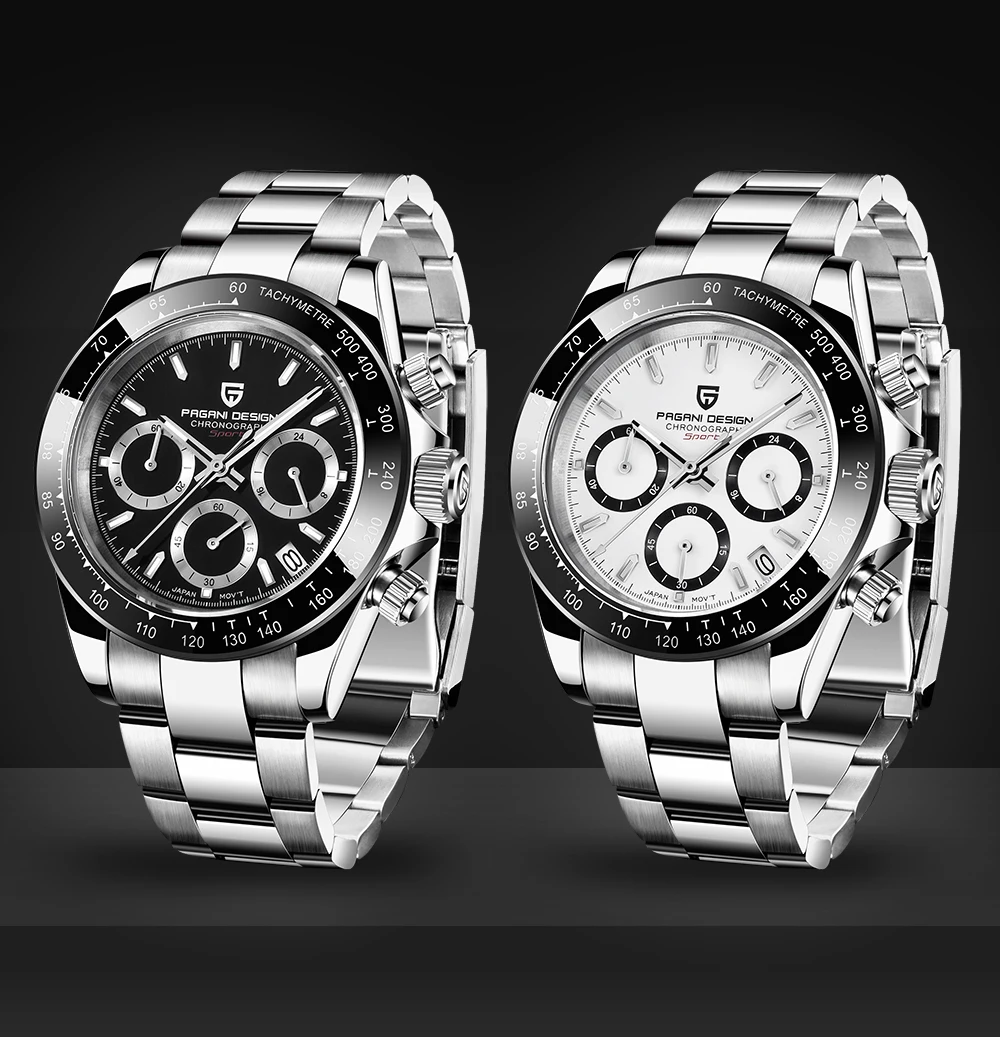 relógio luminoso aço inoxidável à prova dwaterproof