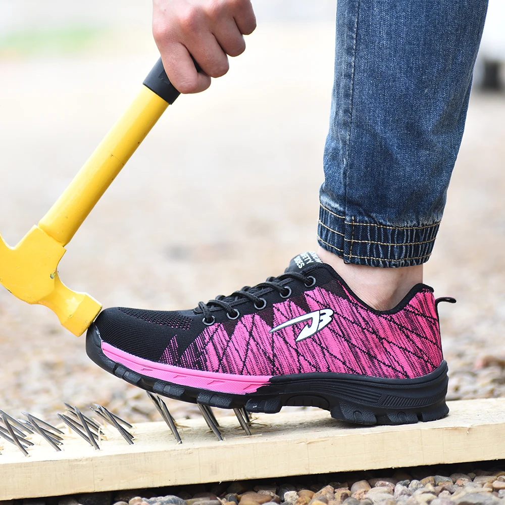 

2020 Spring Summer Shoes Boots For Men Male ProtectiveToe Cap Boots Anti-Smashing Construction Work Sneakers Boys