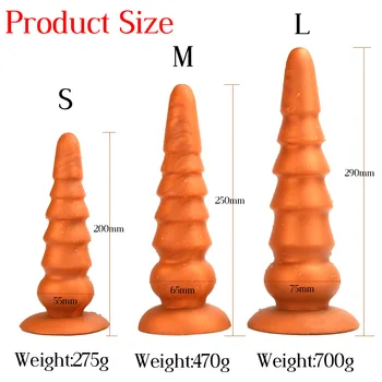 Big Anal Butt Plug Buttplug Dildo Vagina Dilator Prosate Massager Male Maturbator Adult Game Sexy Toys for Gay Men Women Shop 3