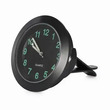 

Car Clock Car Accessories Mini Auto Noctilucent Interior Decorative Clock Black Car Watch Car Electronic Quartz Clock For Car