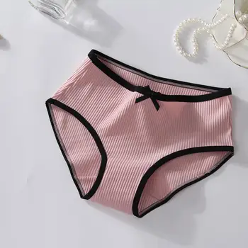 

Panties Women Comfortable Cotton Thread Solid Female Underwear Gril Briefs Lingerie Ladies Underpants Woman Panty Wholesale new