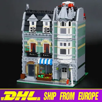 

City Series The Green Grocer House Building Kits Blocks Compatible Streetview 10185 Bricks Toy Kids Gift