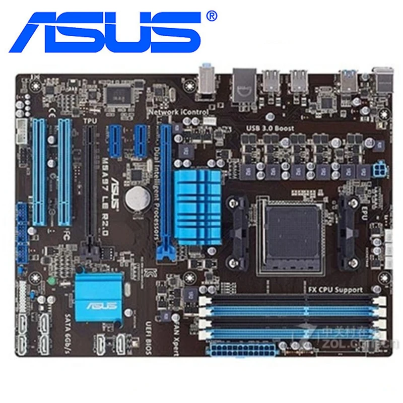 Asus tomada m e m5a97 le r2 0 placa m e am3 ddr3 32gb para amd 970