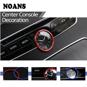 

Aluminum Car-styling Dashboard Digital Clock Frame Trim Rings Stickers For Mercedes Benz W205 C GLC Class 2014-2018 Accessories