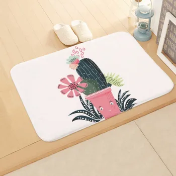 

Cactus Wealth Tree Mat Doormat Bedroom Bathroom Home Water Absorbent Non Slip Mat For Home