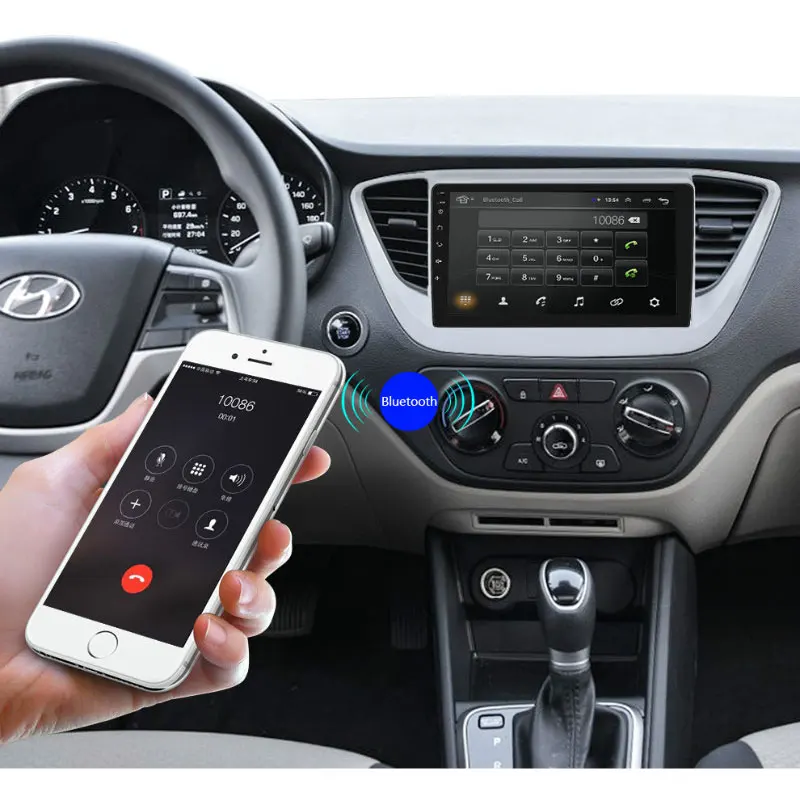 Автомагнитола Essgoo 2 din Android для hyundai Verna- Автомагнитола Центральная мультимидия видеоплеер Авто Стерео gps навигация