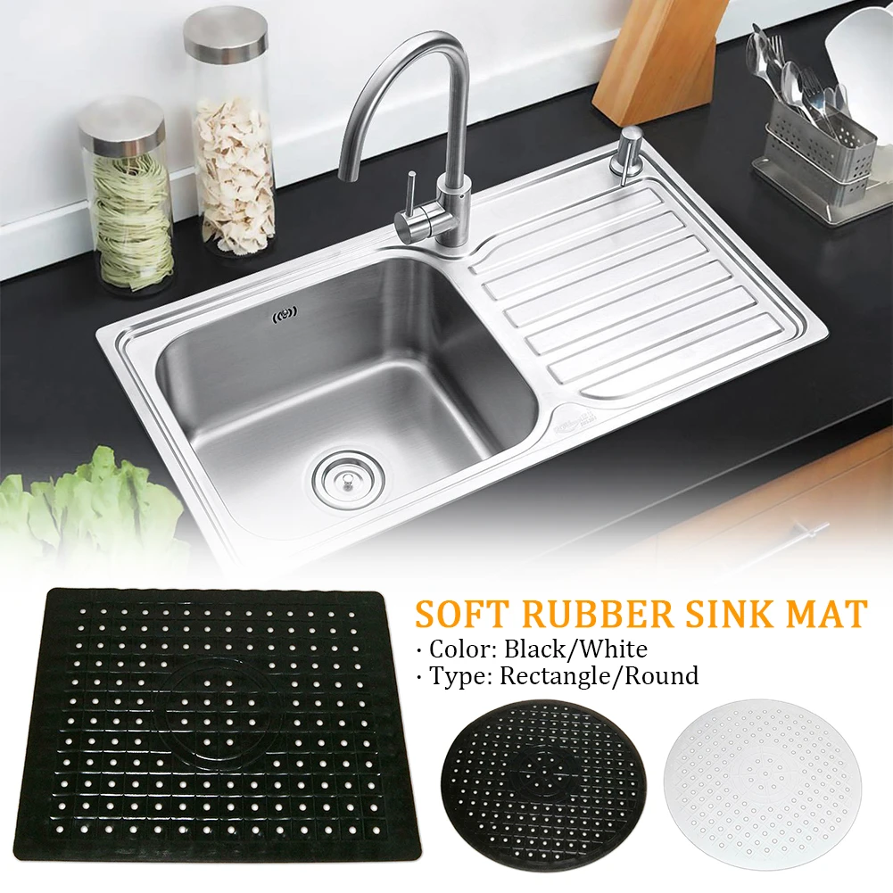 Soft Rubber Multifunctional Table Heat Insulation Kitchen Bathroom Protector Sink Mat Dishes Drying Anti Slip Home Quick Drain Mats Pads Aliexpress