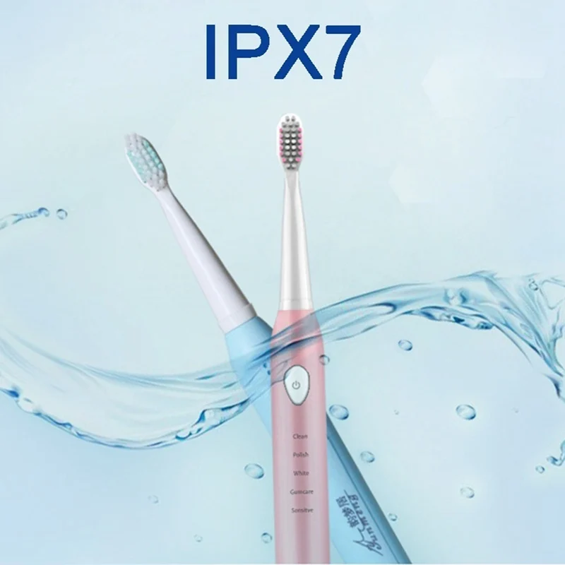 Electric Toothbrush Smart Waterproof Sonic Toothbrush for Adult Oral Hygiene Deep Clean Teeth Brush Smart Chip Toothbrush
