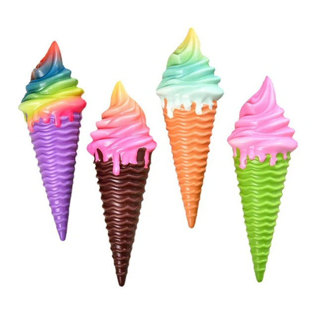Colorful Ice Cream Squishy Slow Rising Soft Creative Squeeze Toys Simulation Stress Relief Funny Xmas Gift Toy for Kids 1