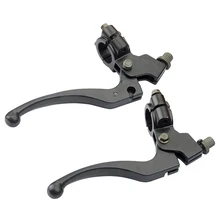 1 Пара мотоциклетный рычаг для тормоза, сцепления кабель передний тормоз прочный Алюминий сплав мотоцикла сцепные рычаги черный