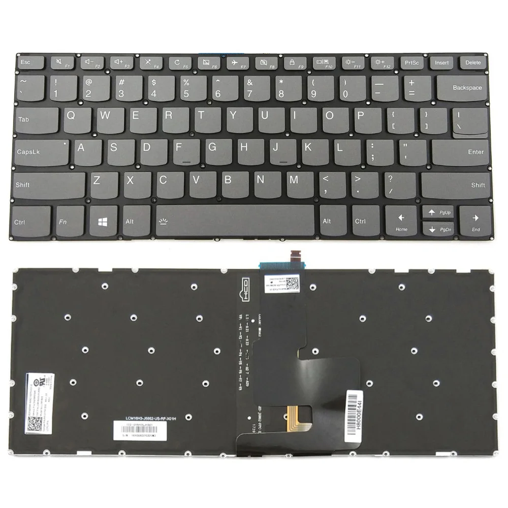 Новая клавиатура для ноутбука Lenovo Yoga 520 14IKB Тип 80X8 81C8 720 15IKB США черная с подсветкой