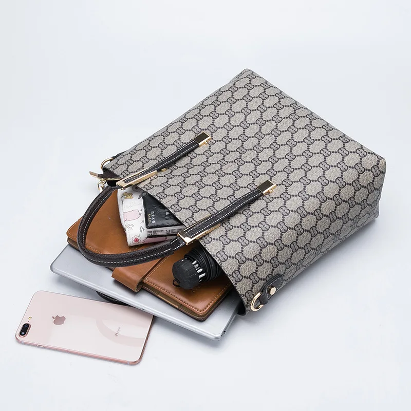 

2019 Summer New Style Europe And America Glorious Simple Large Bag Large Capacity Bucket Bag Versatile Tote Bag Handbag Shoulder