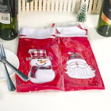 Рождественская бутылка вина крышка новогодние подарки Санта-Клаус Снеговик бутылки вина КРЫШКА ДЛЯ вечерние обеденные-настольные бутылки украшения