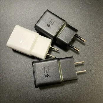 

100pcs/lot Original Quality USB Wall Charger For S10 Adaptive Fast Charger EU US UK Plug For S9 S8 Plus S10e Note 8 9 10