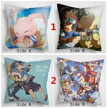 

Suef Anime manga Digimon Adventure Anime two sided Pillow Cushion Case Cover