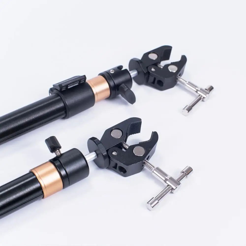 YC Onion Tripod Stability Arms for Slider Camera Dolly Track Rail Increasing Stability Lightweight Adjustable Length (2 Arm in)