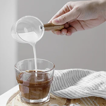 

Glass Milk Cup With Handle Heat Resistant Latte Milk Cup Espresso Appliances Ltalian Style Coffee Accessories Kitchen Utensils