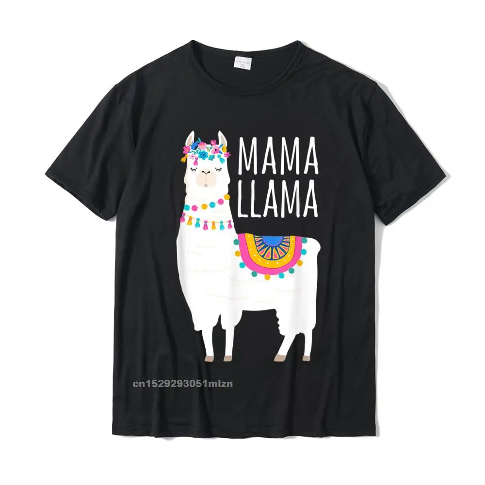 

Mama Llama Shirt For Women T-Shirt Camisa Top T-Shirts High Quality Tops Shirt Cotton Men's Normal
