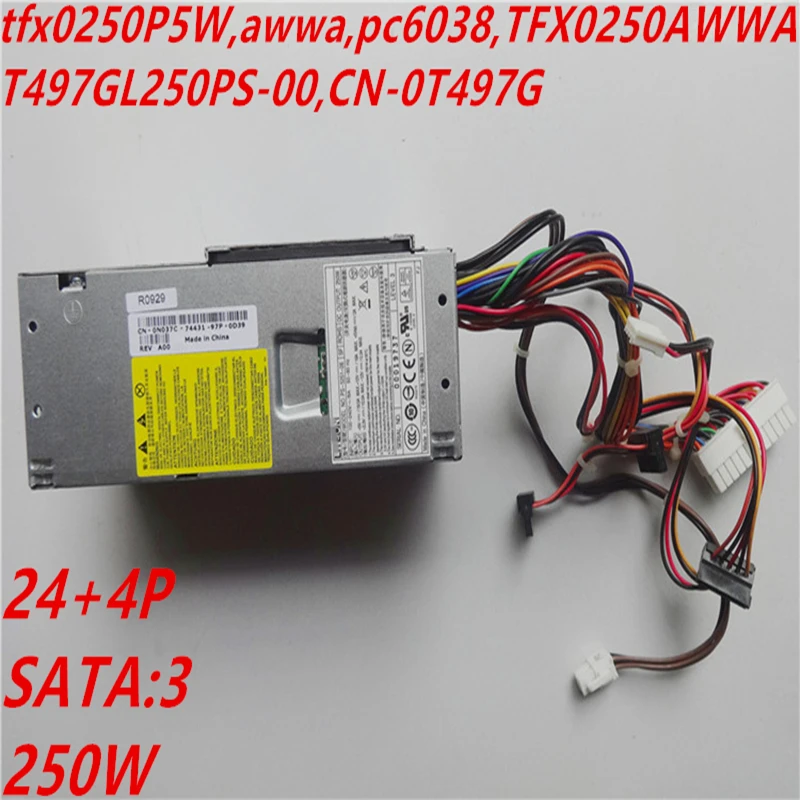 Новый блок питания для lenovo V220S I530S DX7400 Питание tfx0250P5W awwa pc6038 XW605/783 YX301 TFX0250AWWA T497G L250PS-00 CN-0T497G