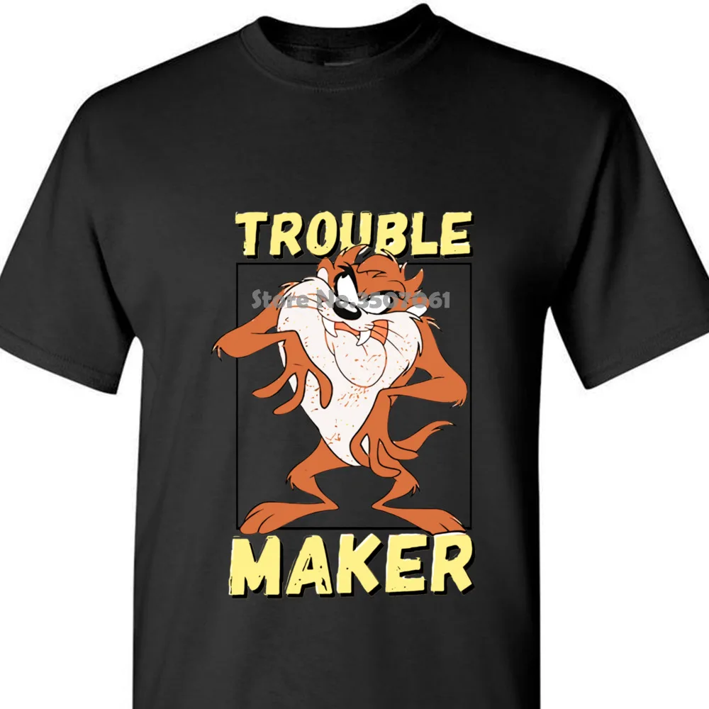 Tasmanian Devil Looney Tunes Shirt All Sizes Taz /'Trouble Maker/' Art T-shirt