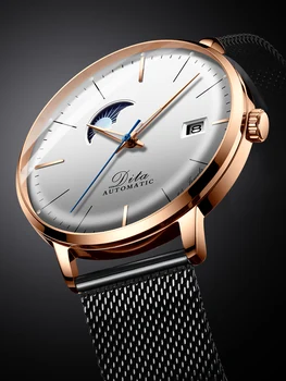 

High Quality Men Watch Mechanical Automatic Date Wristwatch Stainless Steel relojes hombre Luxurious Watch Male Bracelet