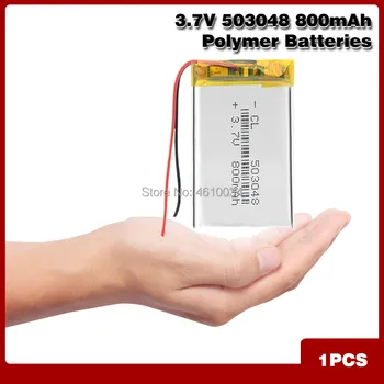 

Rechargeable 3.7V 503048 053048 800MAH lithium polymer Battery For MP3 MP4 Bluetooth GPS wireless stereo headset tablet battery