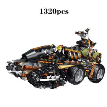 

2020 Ninja Series Brick Toys compatible lepining NinjagoING 70654 Building Blocks Playset Battle Tank Figures Hunted Car Toys