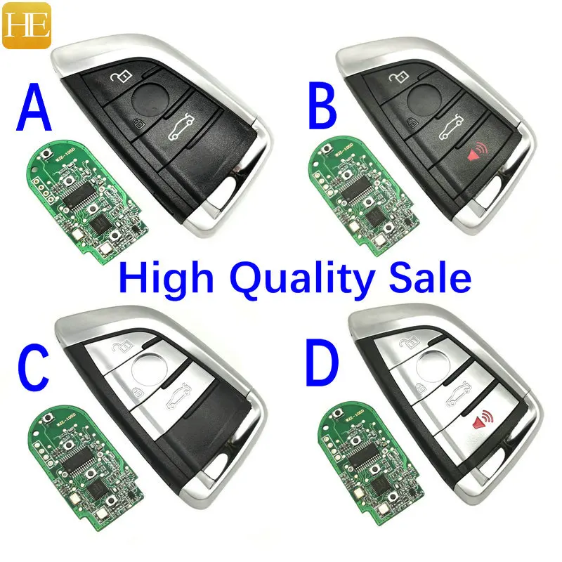 HE XIANG REMOTE CONTROL CAR KEY FOR BMW F 5 7 X5 X6 2014 2015 2016 CAS4 CAS4+ FEM 315/434/868MHZ ID49 PCF7945 7953 KEYLESS ENTRY