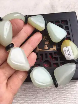 

Natural raw hetian jade bracelet bangle hand-carved jadite jade beads bracelets for men jade jewelry real jade gift high quality