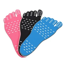 1 пара невидимых туфель с босиком на пляже теплоизоляционные водонепроницаемые Нескользящие наклейки для защиты ног наклейки на планшет