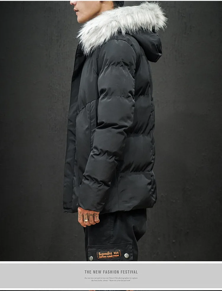 Macheda-My19365-w110 Polyester Winter New Style Large Size Cotton-padded Clothes Men's
